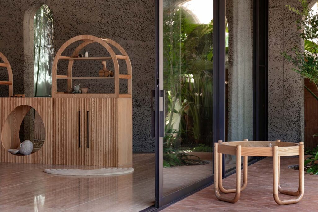 Oak Arched Cabinet