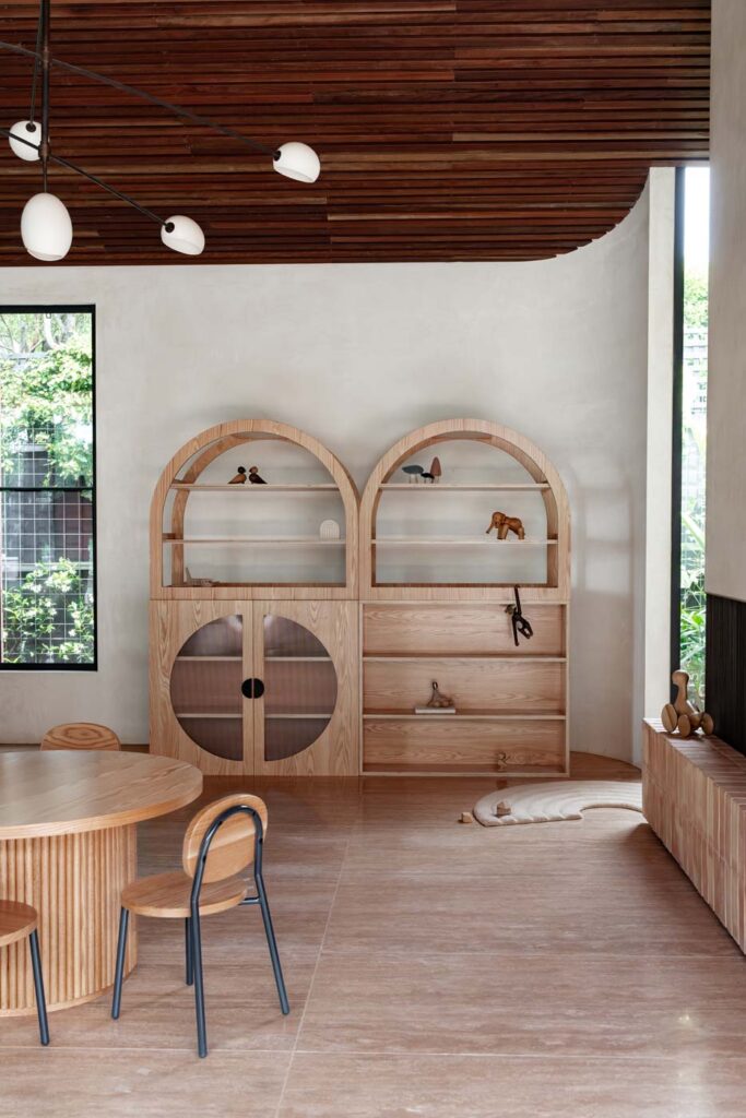 Oak Arched Cabinet