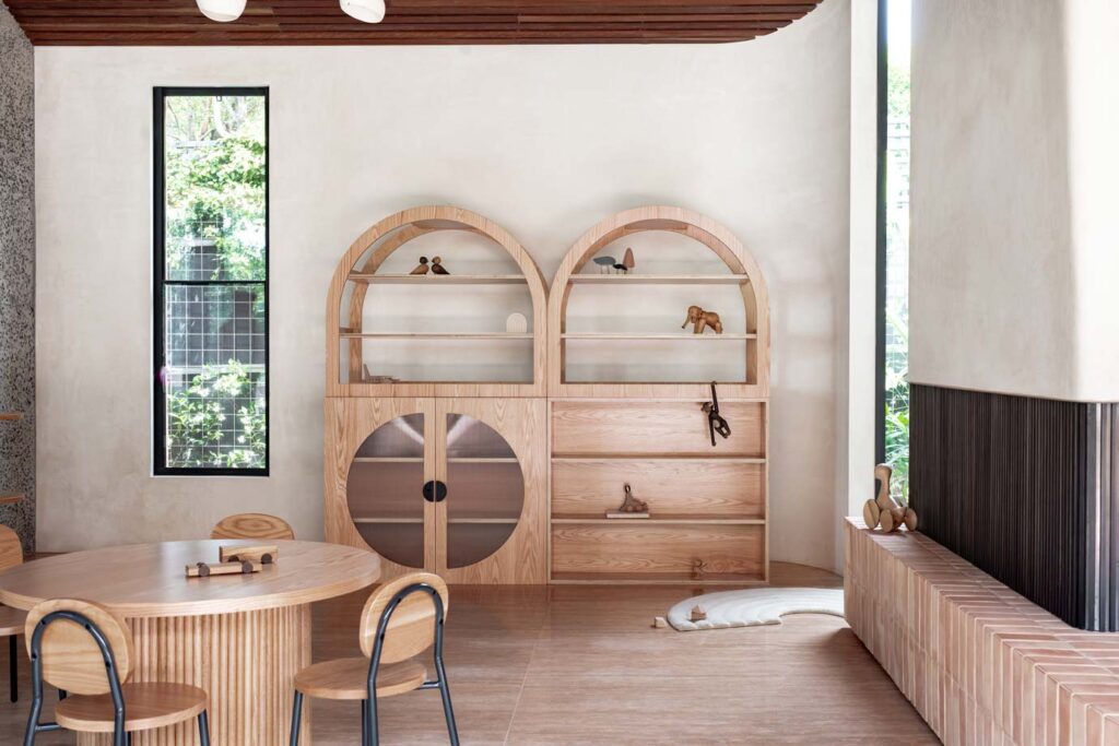 Oak Arched Cabinet Perspex