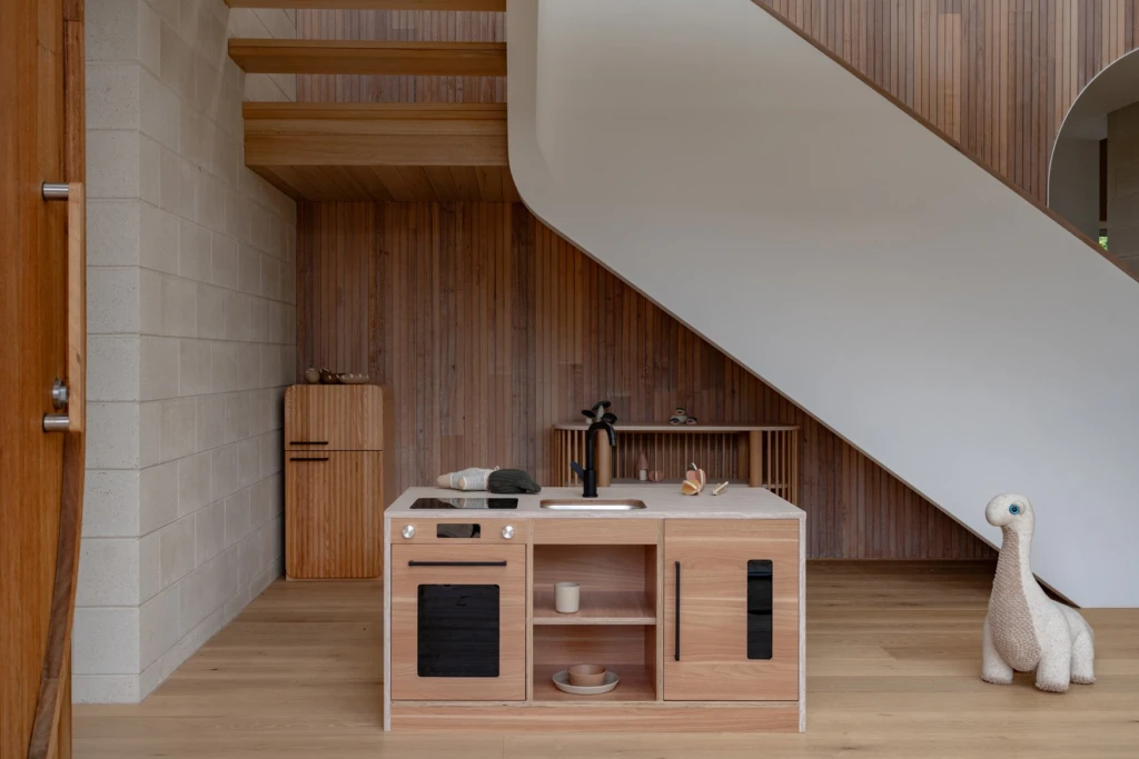 Oak Fluted Fridge