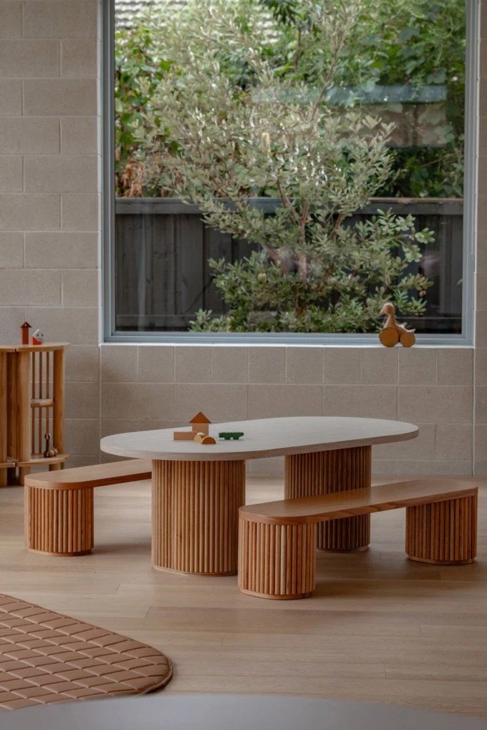 Fluted Bench