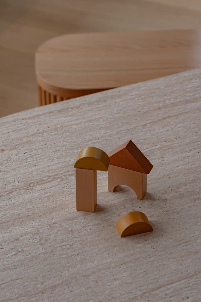 Leni Oval Travertine Table
