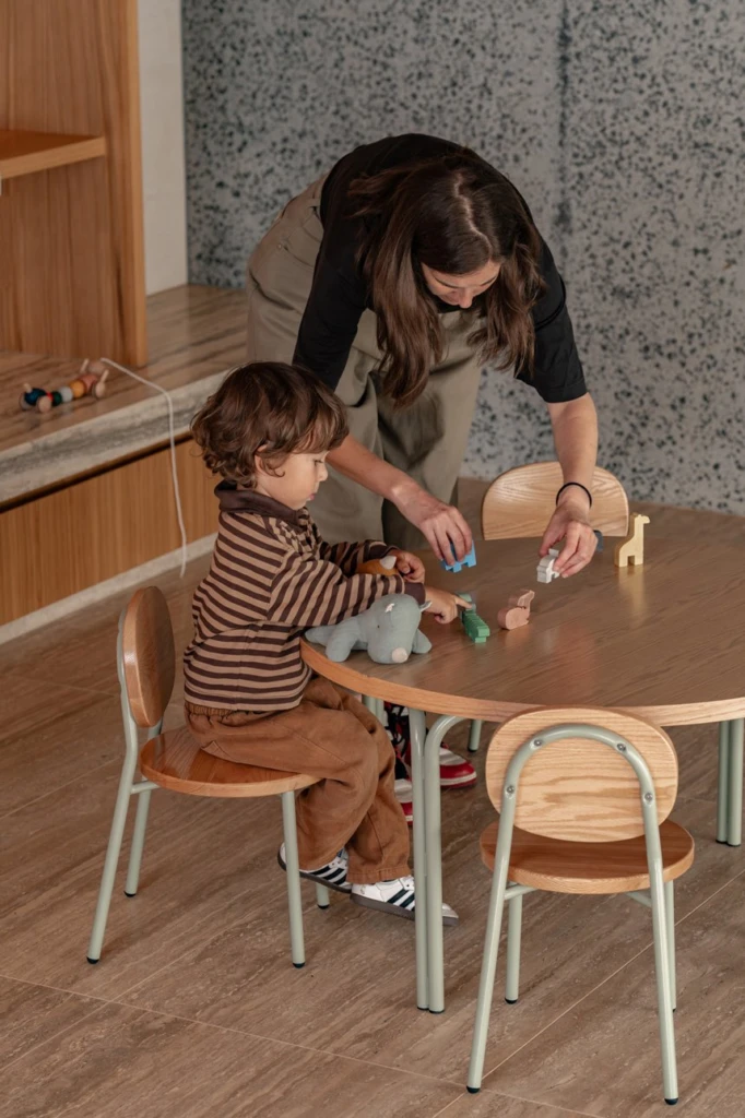 Ottie Stackable Chair Sage 300mm