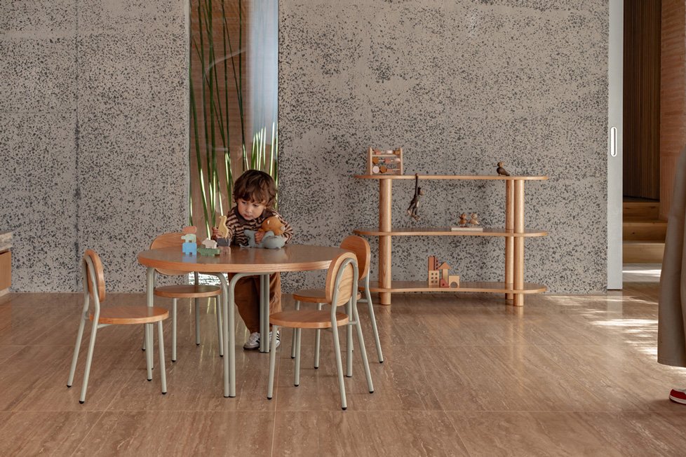 Ottie Stackable Chair Sage 300mm