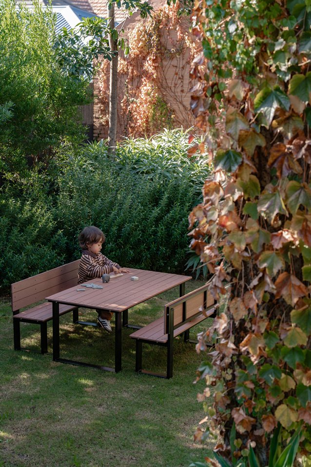 Jarrah U-Frame Outdoor Rectangle Table