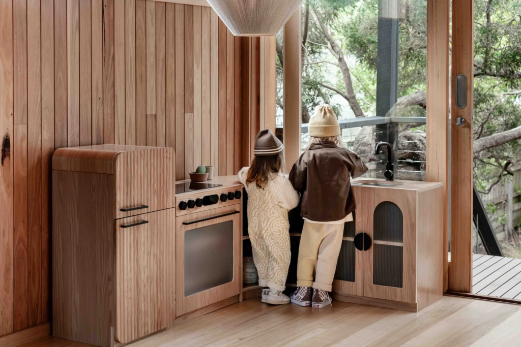 Oak Fluted Fridge