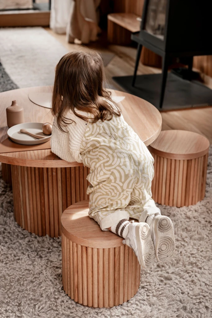 Fluted Round Table