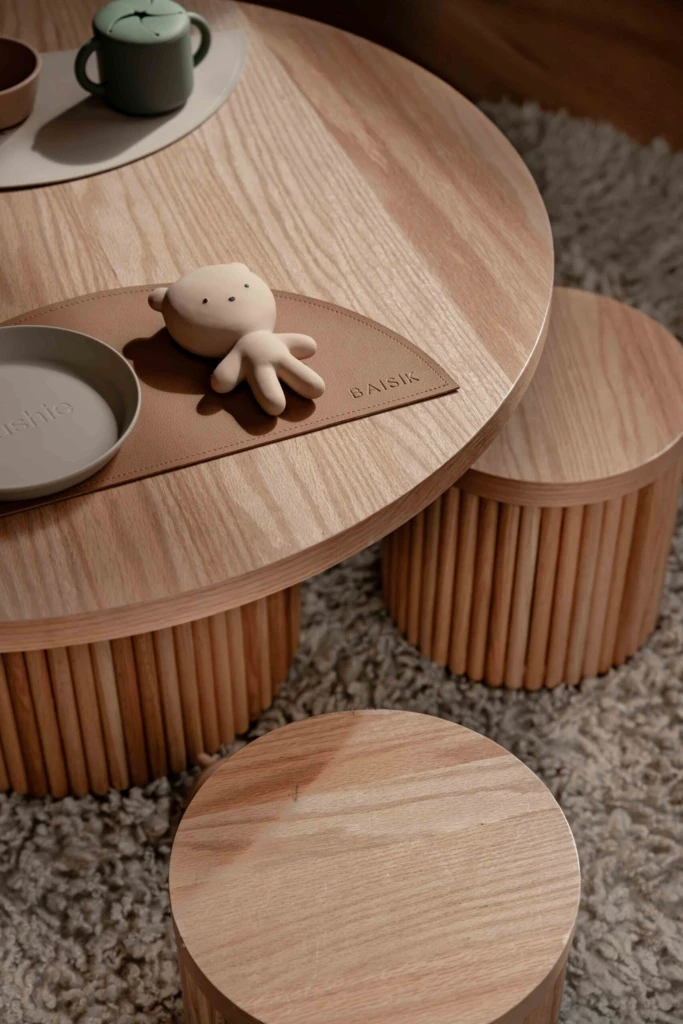 Fluted Round Table