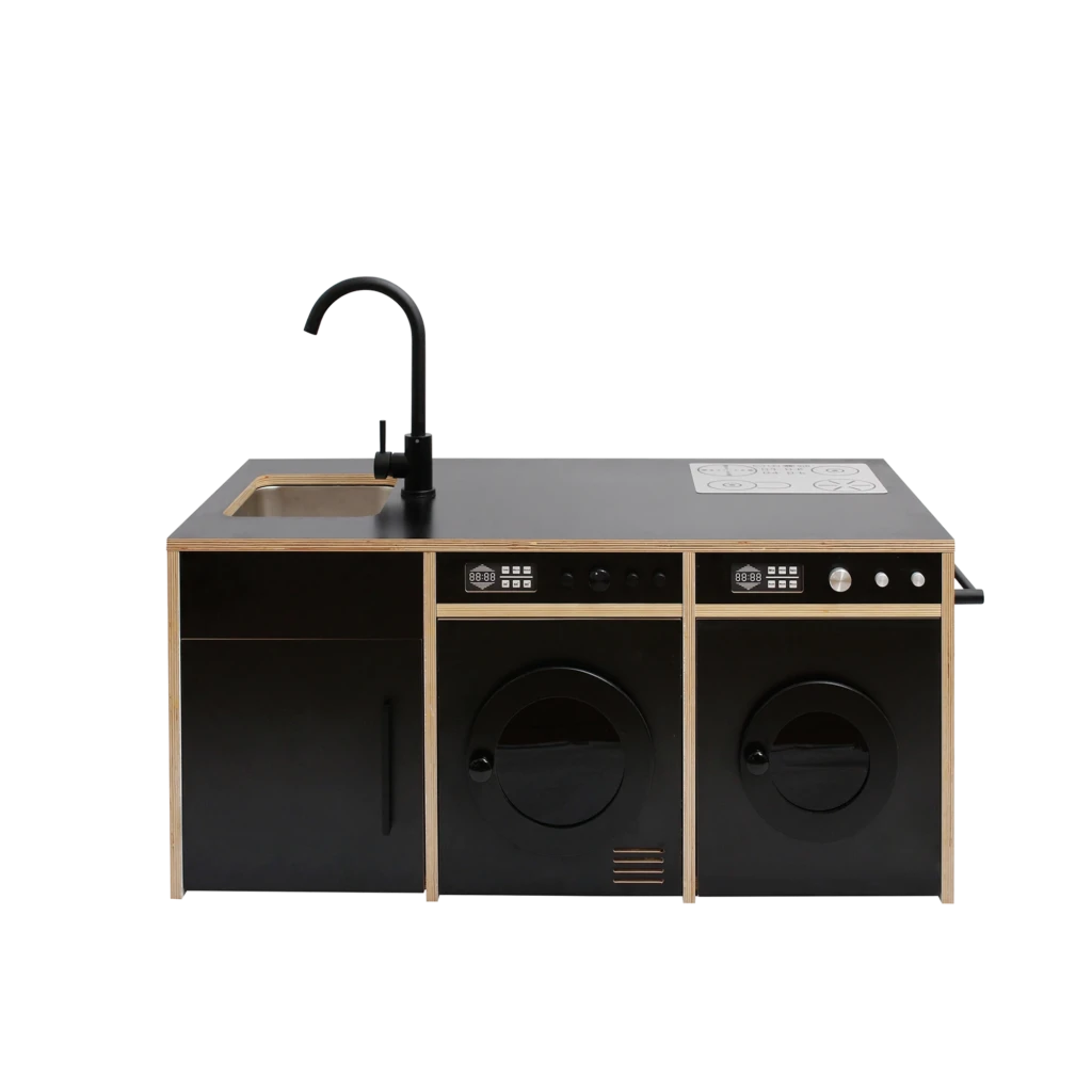 Black Kitchen & Laundry Play Station