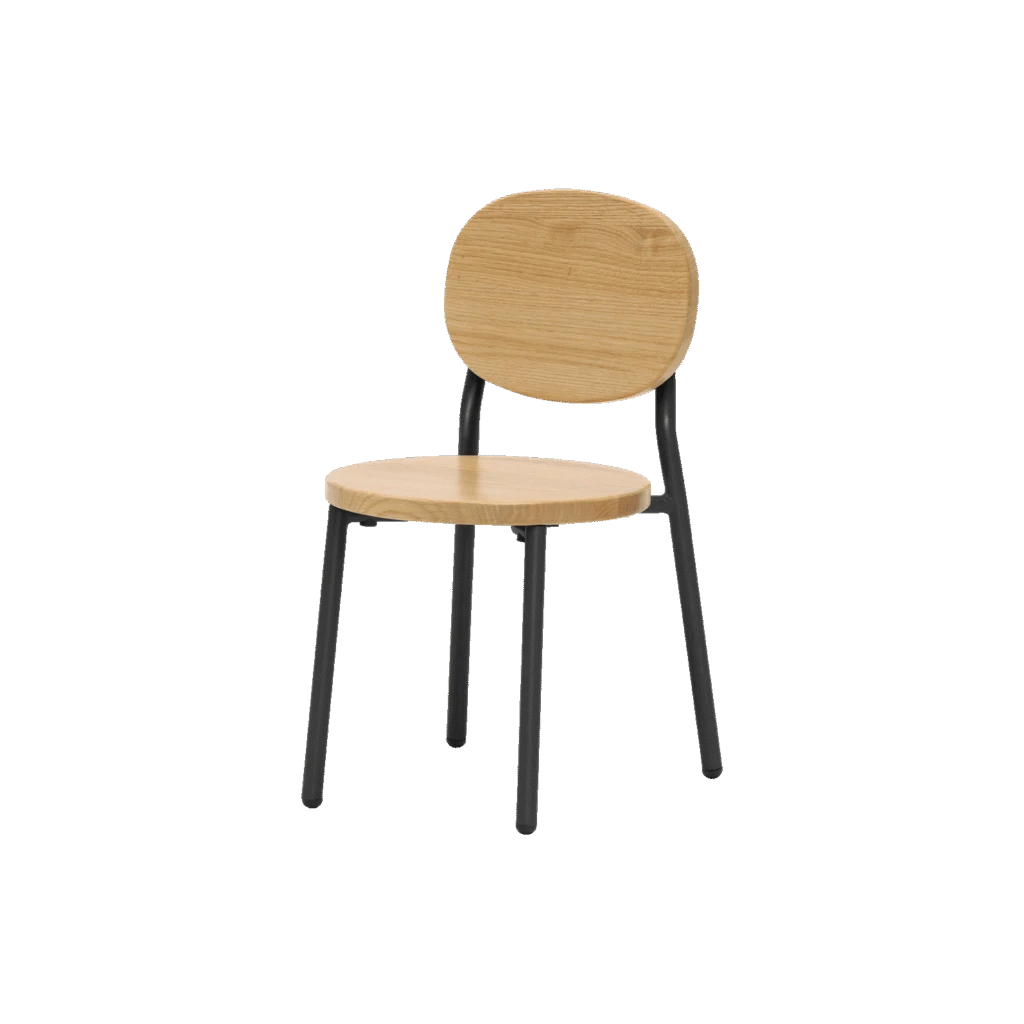 Ottie Stackable Chair Charcoal 260mm