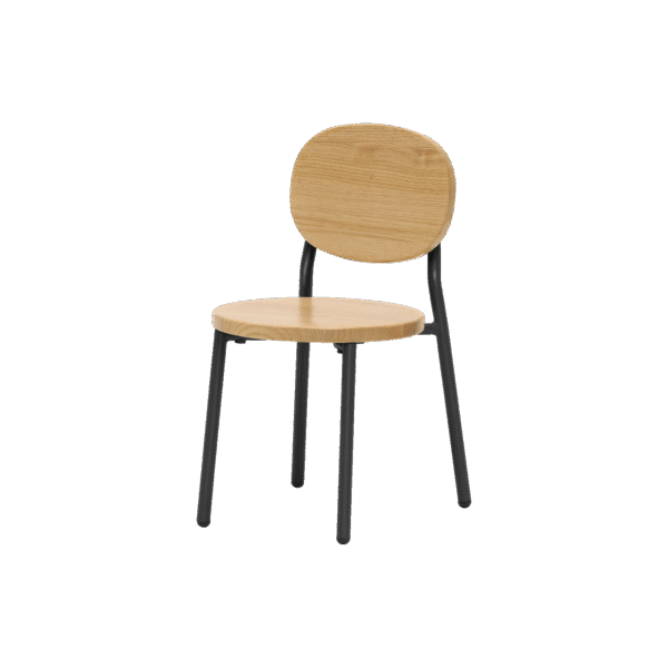 Ottie Stackable Chair Charcoal 260mm