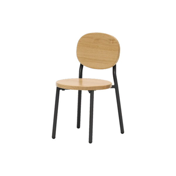 Ottie Stackable Chair Charcoal 260mm