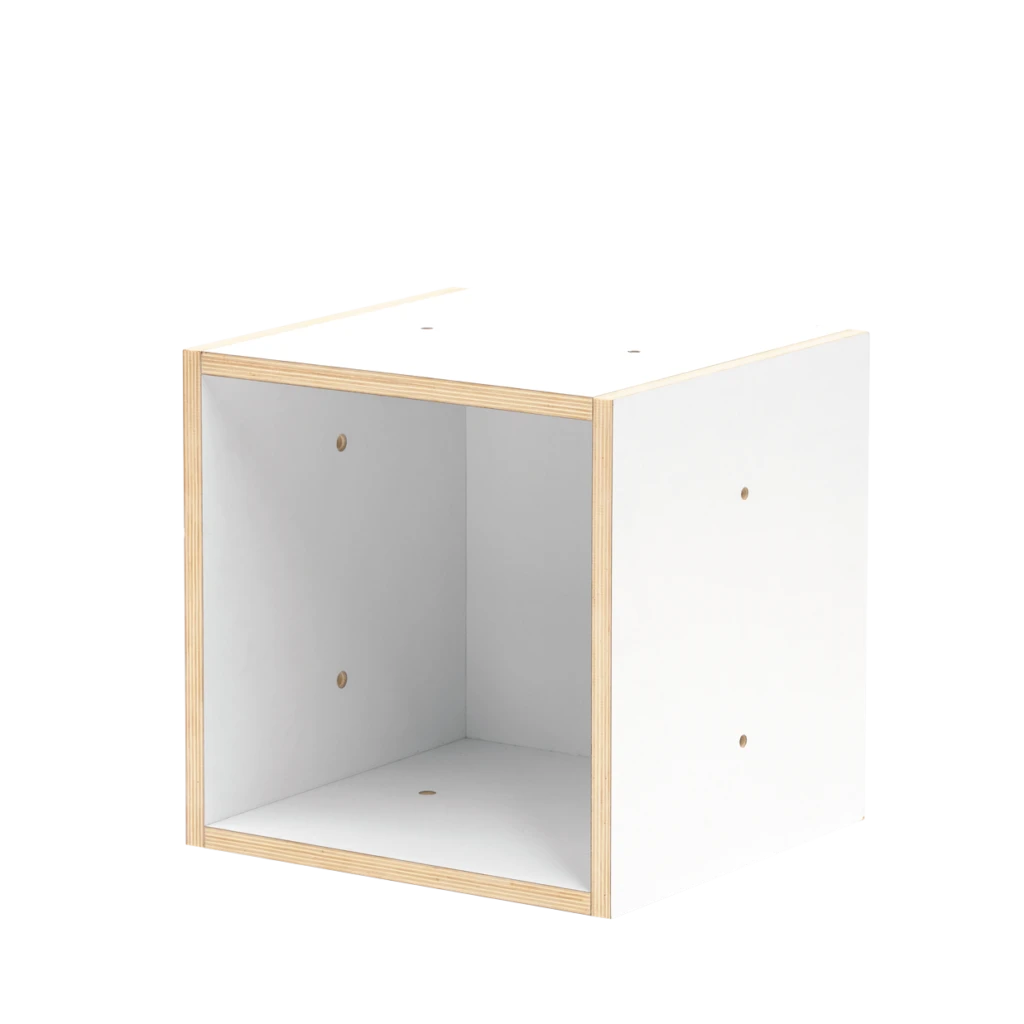 Square Cube, White