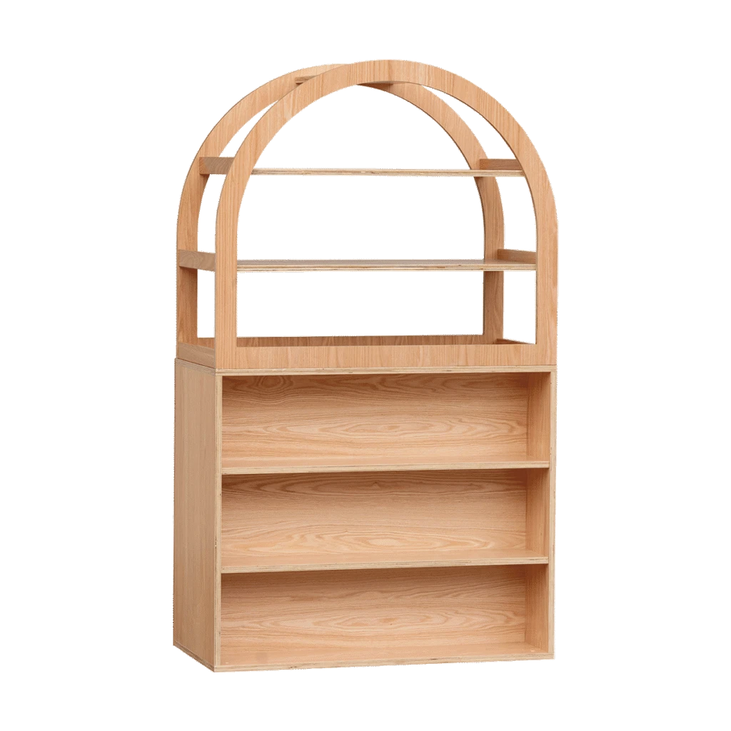 Oak Arched Cabinet