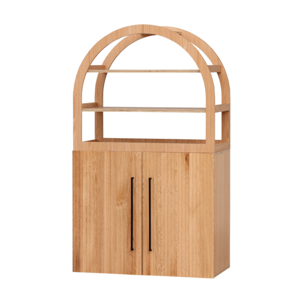 Oak Arched Cabinet