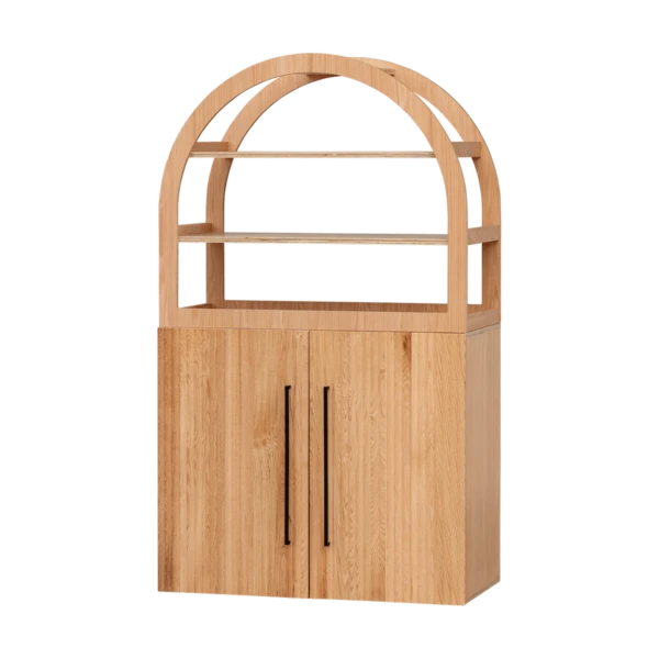Oak Arched Cabinet