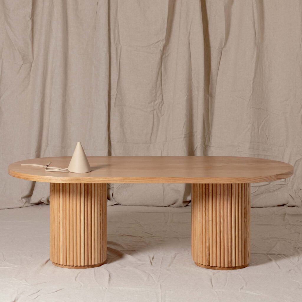 Fluted Oval Table