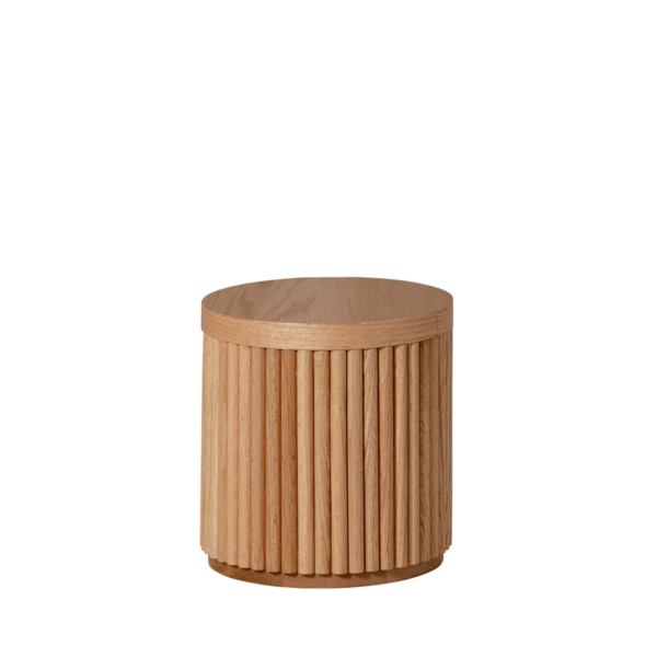 Fluted Round Stool