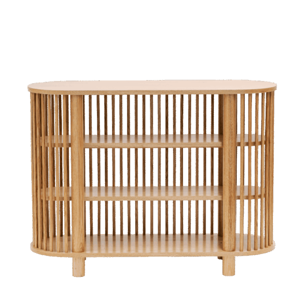 Three Tiered Fluted Shelf