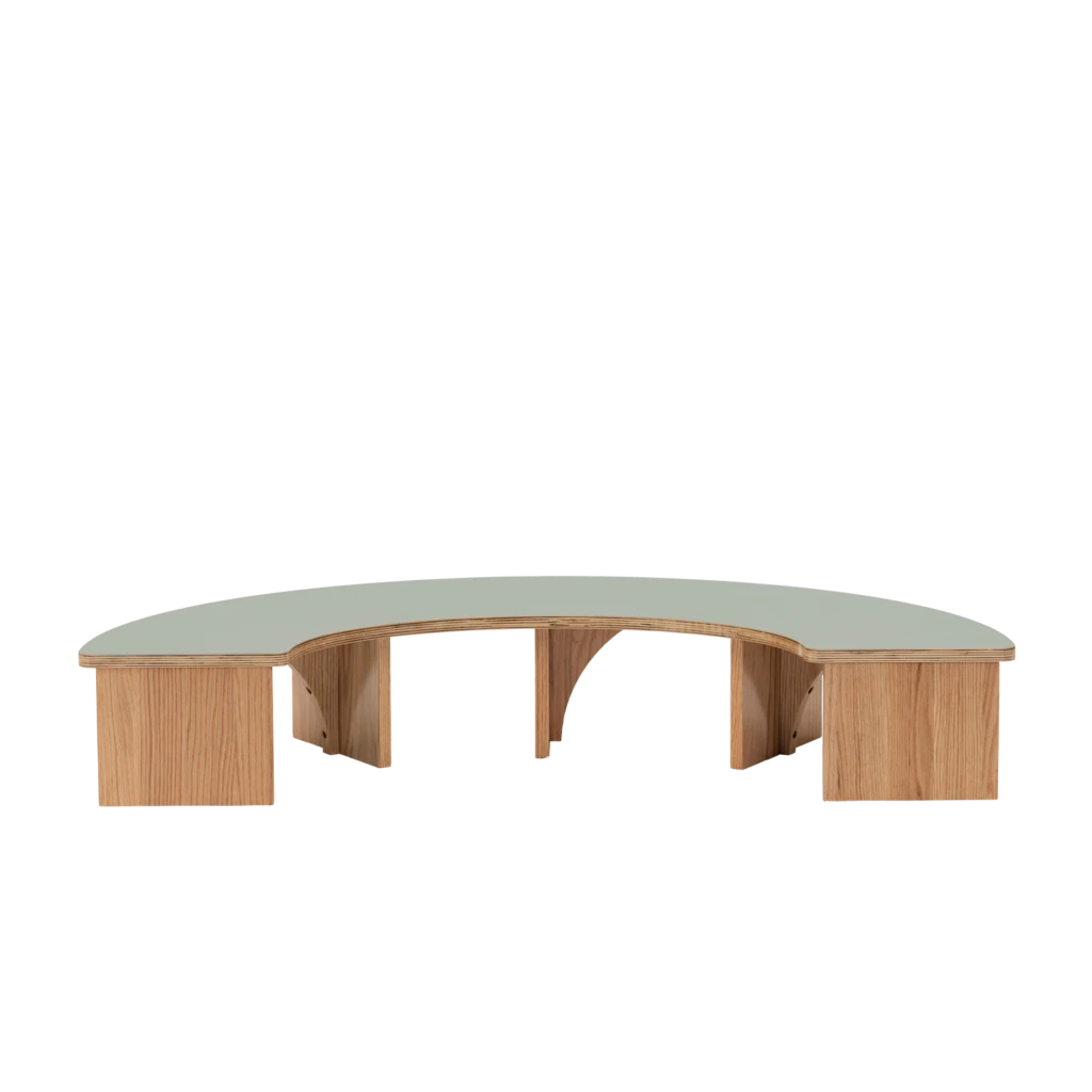 Half Circle Baby Table Sage