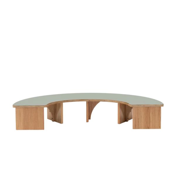 Half Circle Baby Table Sage