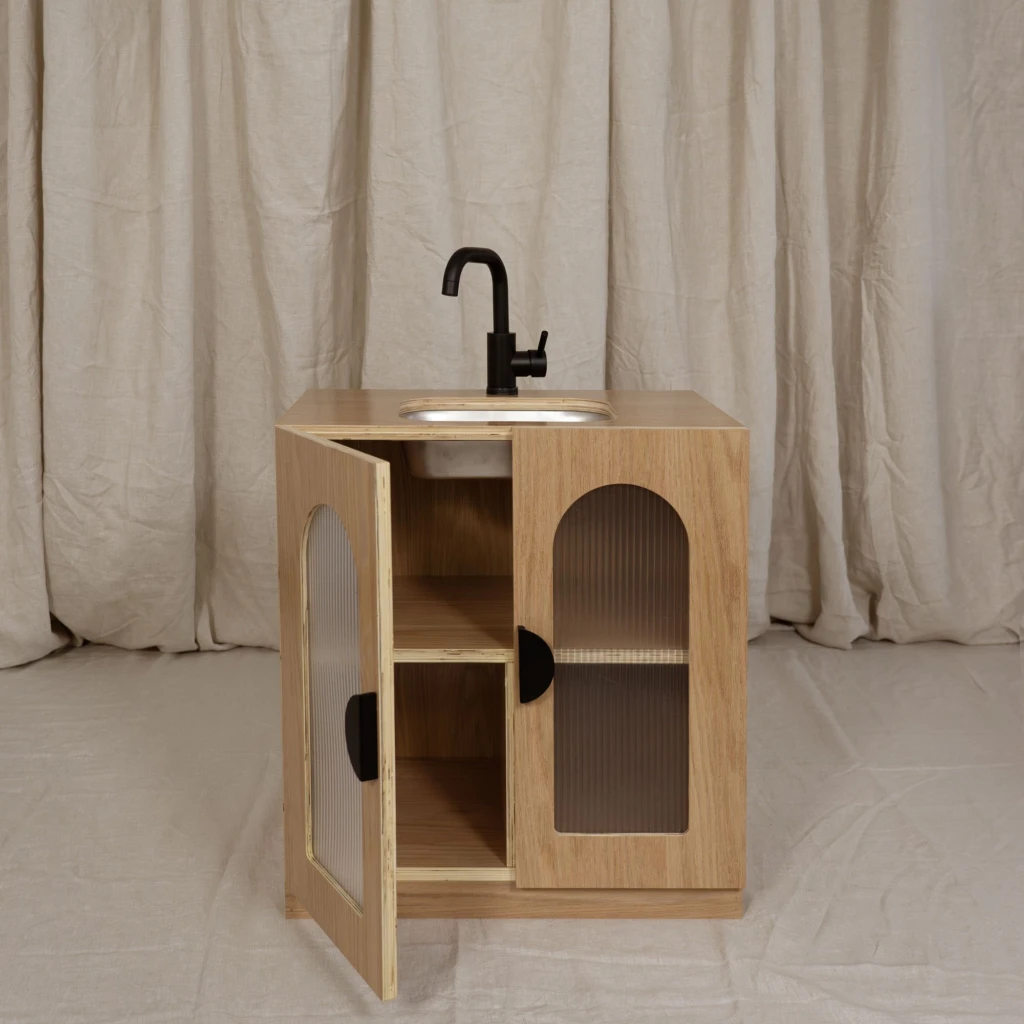 Oak Fluted Sink