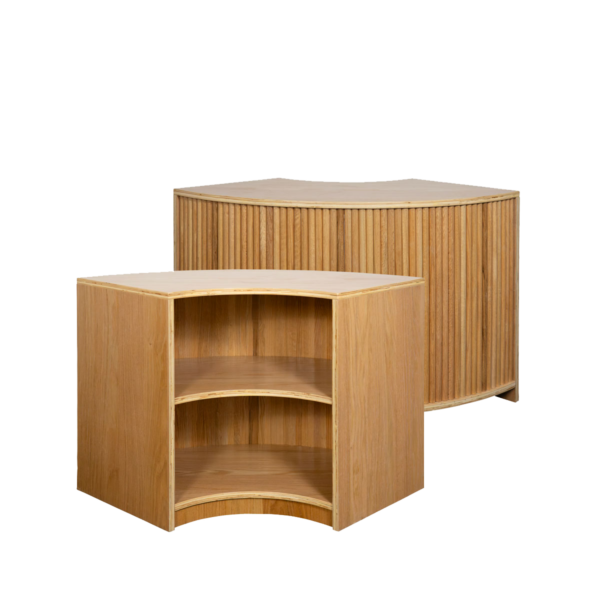 Oak Fluted Corner