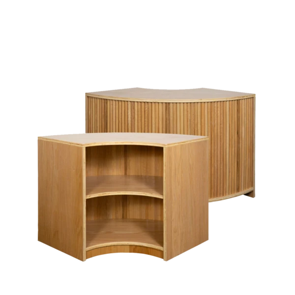 Oak Fluted Corner