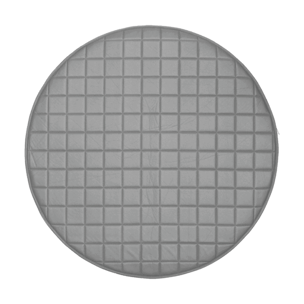 Grey Round Quilted Playmat