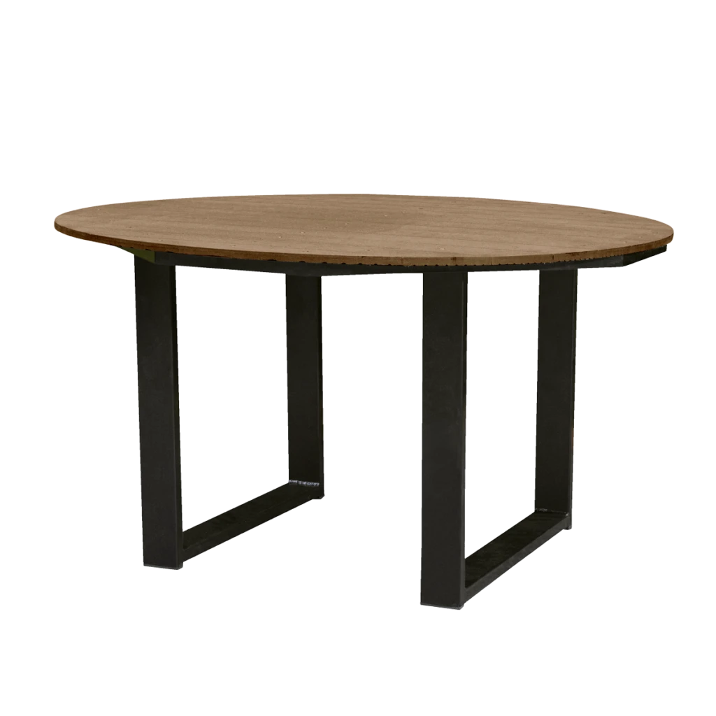 Jarrah U-Frame Outdoor Round Table