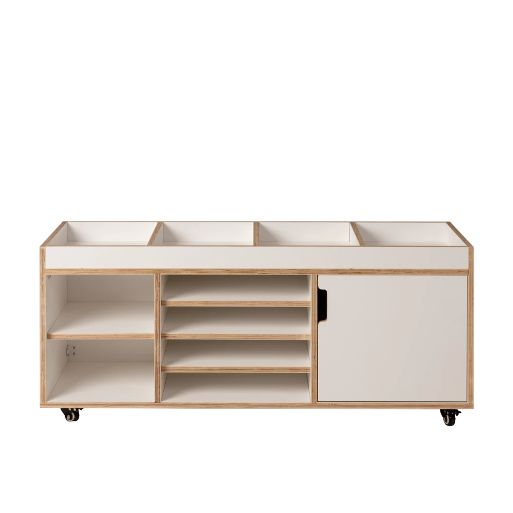 Storage Station Toddler, White