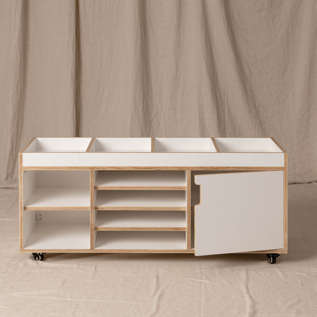 Storage Station Toddler, White