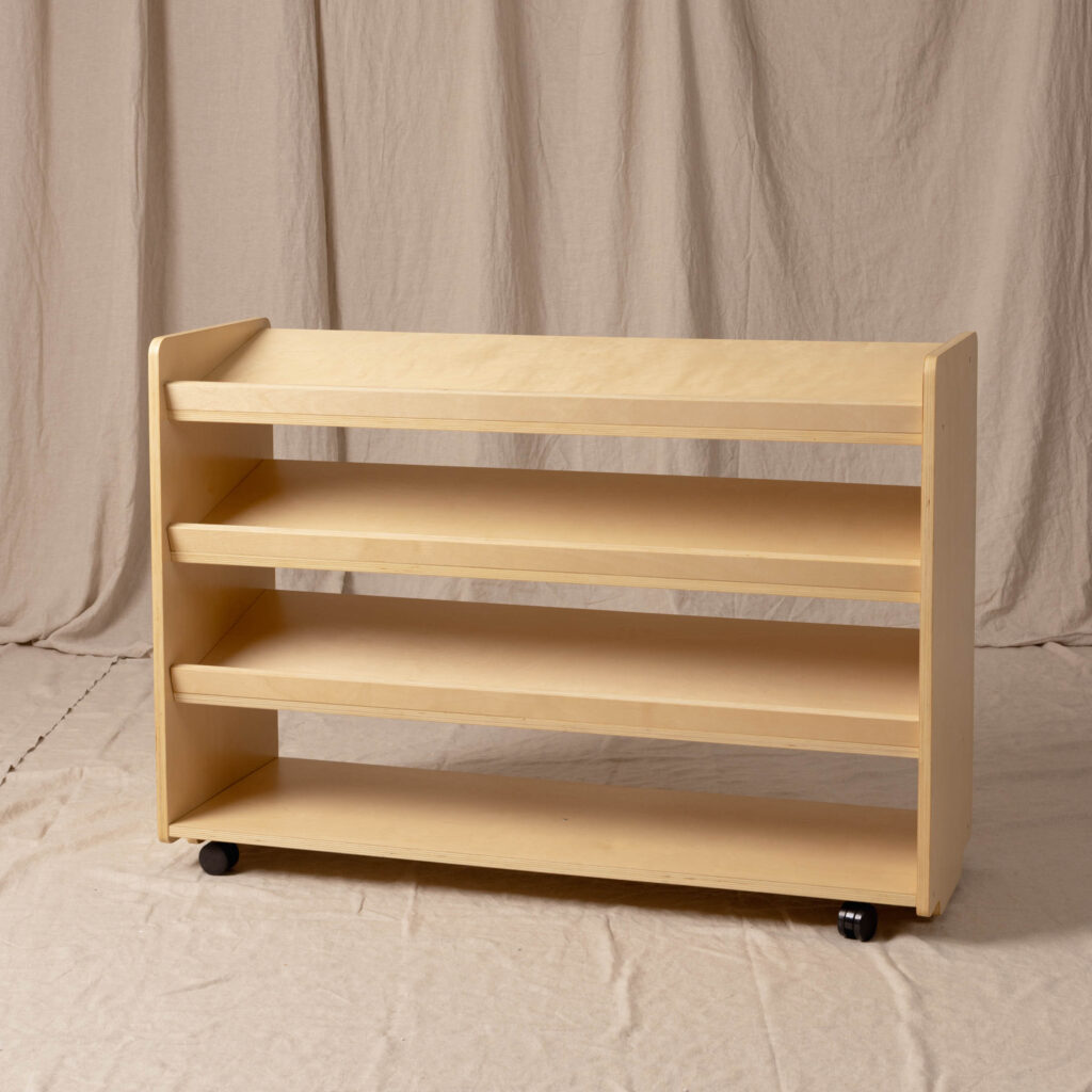 Puzzle Book Shelf High, Natural