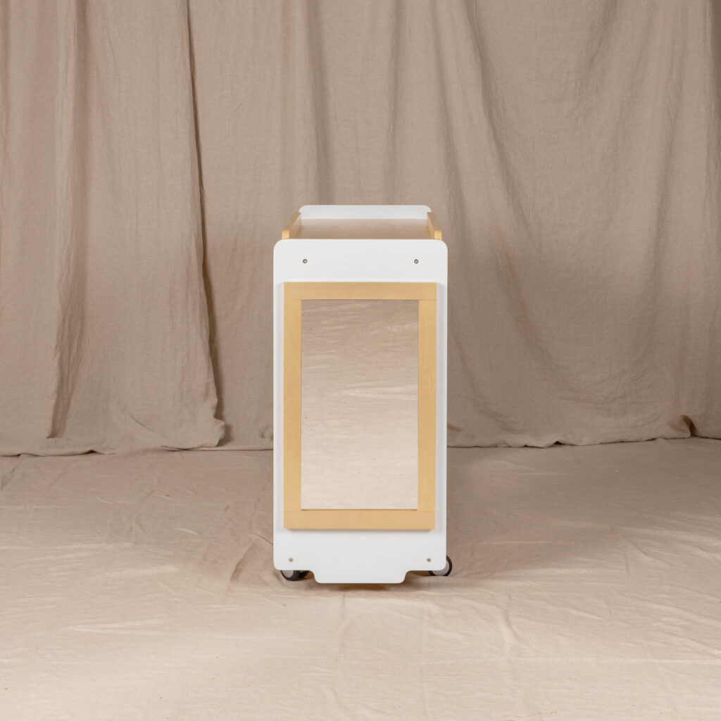 Dress Up Storage Unit, White and Natural