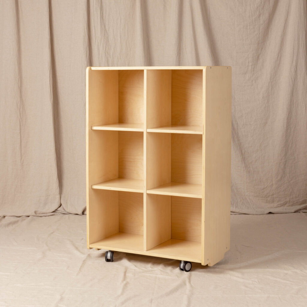6 Hole Cubby Vertical, Natural