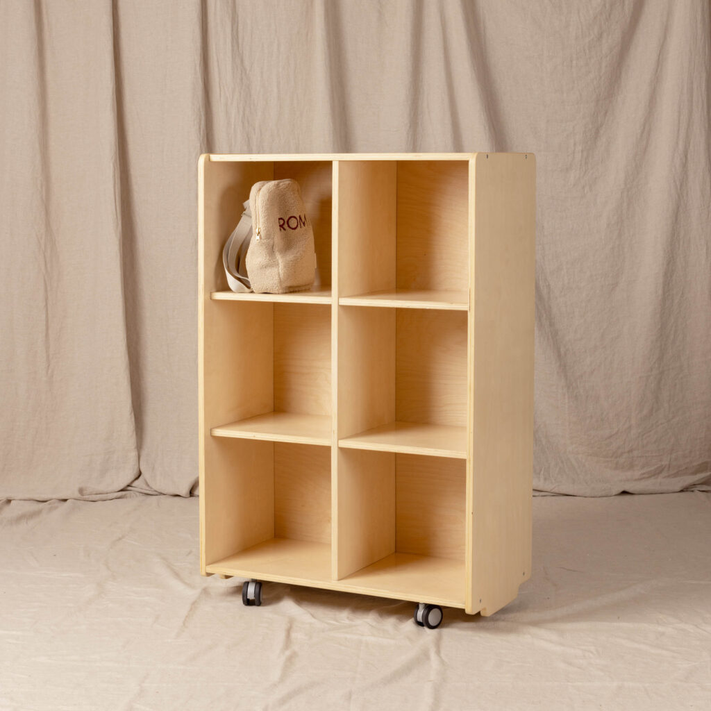 6 Hole Cubby Vertical, Natural