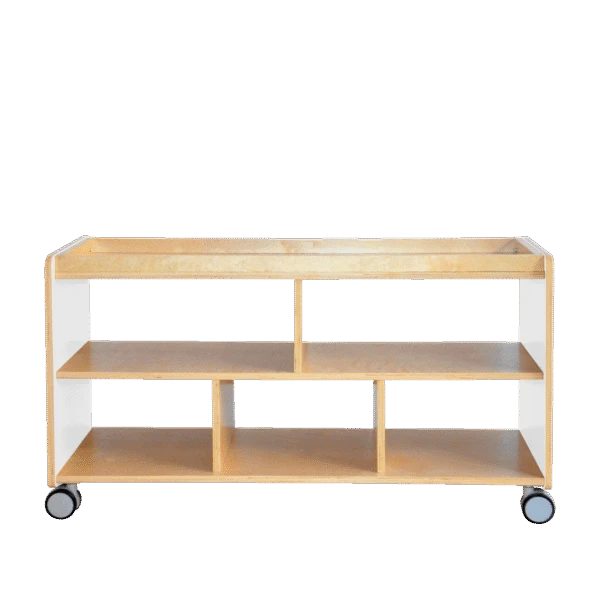 Shelf White and Natural, Low