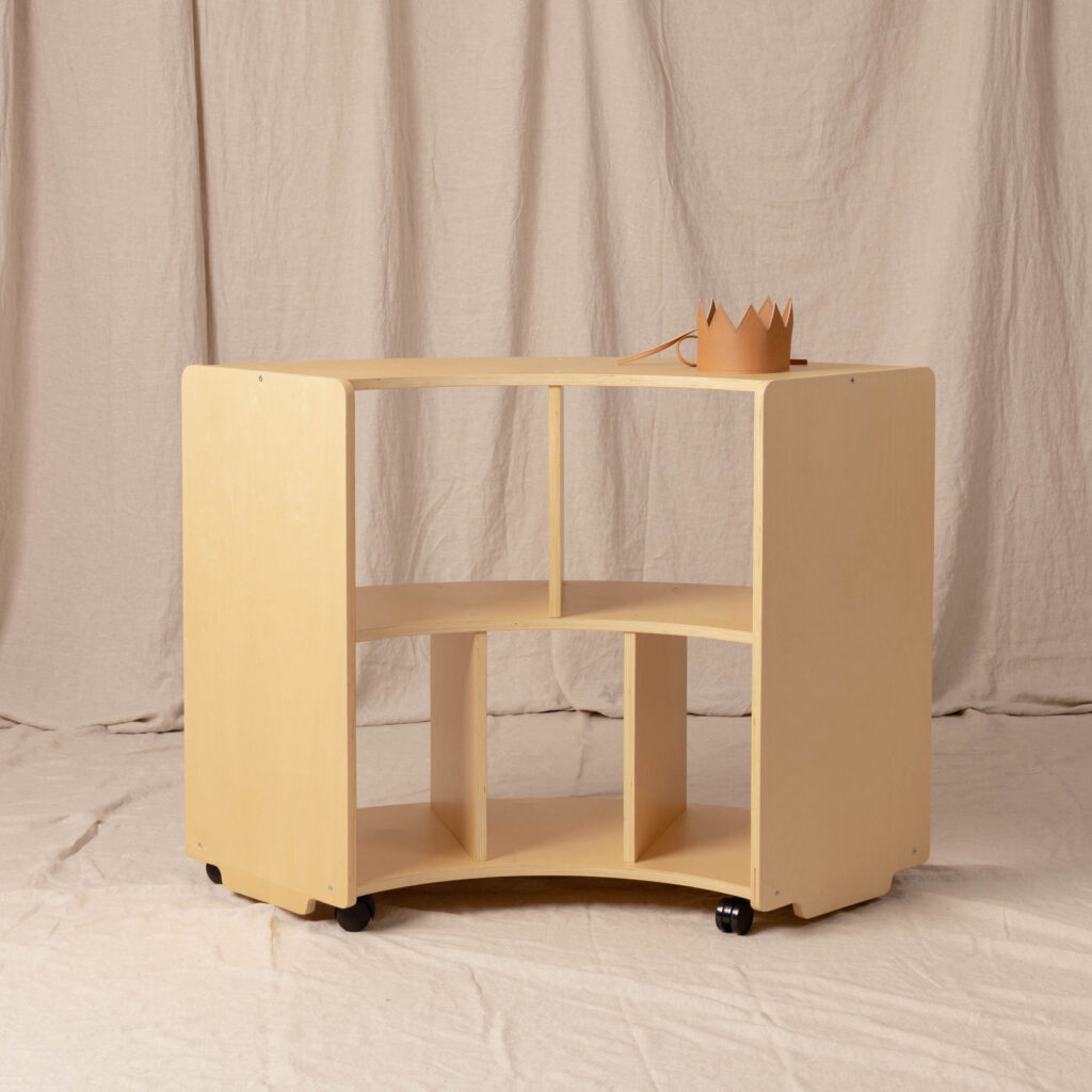 Curved Shelf Natural, Tall