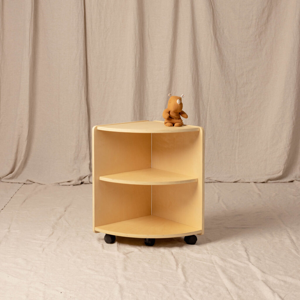 Corner Shelf Natural, Low