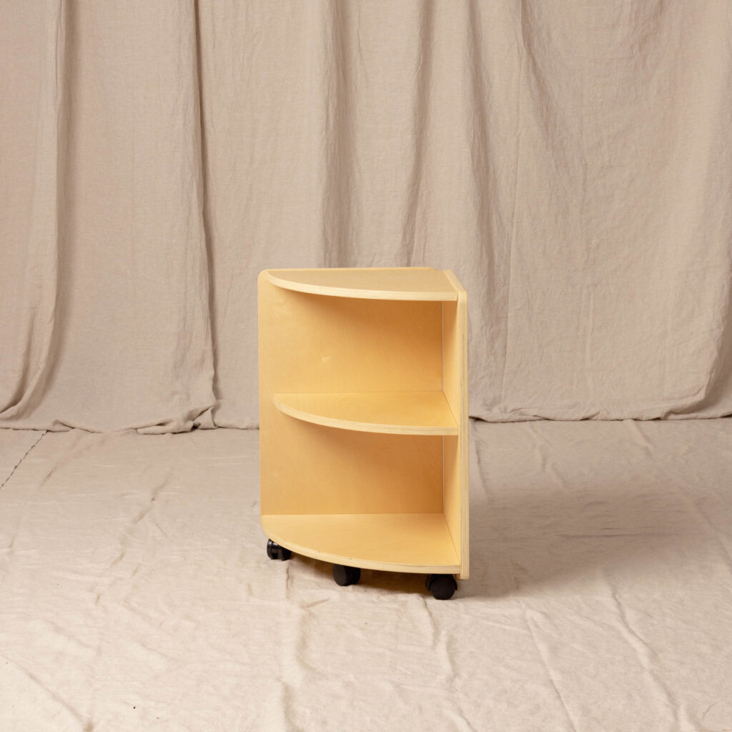 Corner Shelf Natural, Low