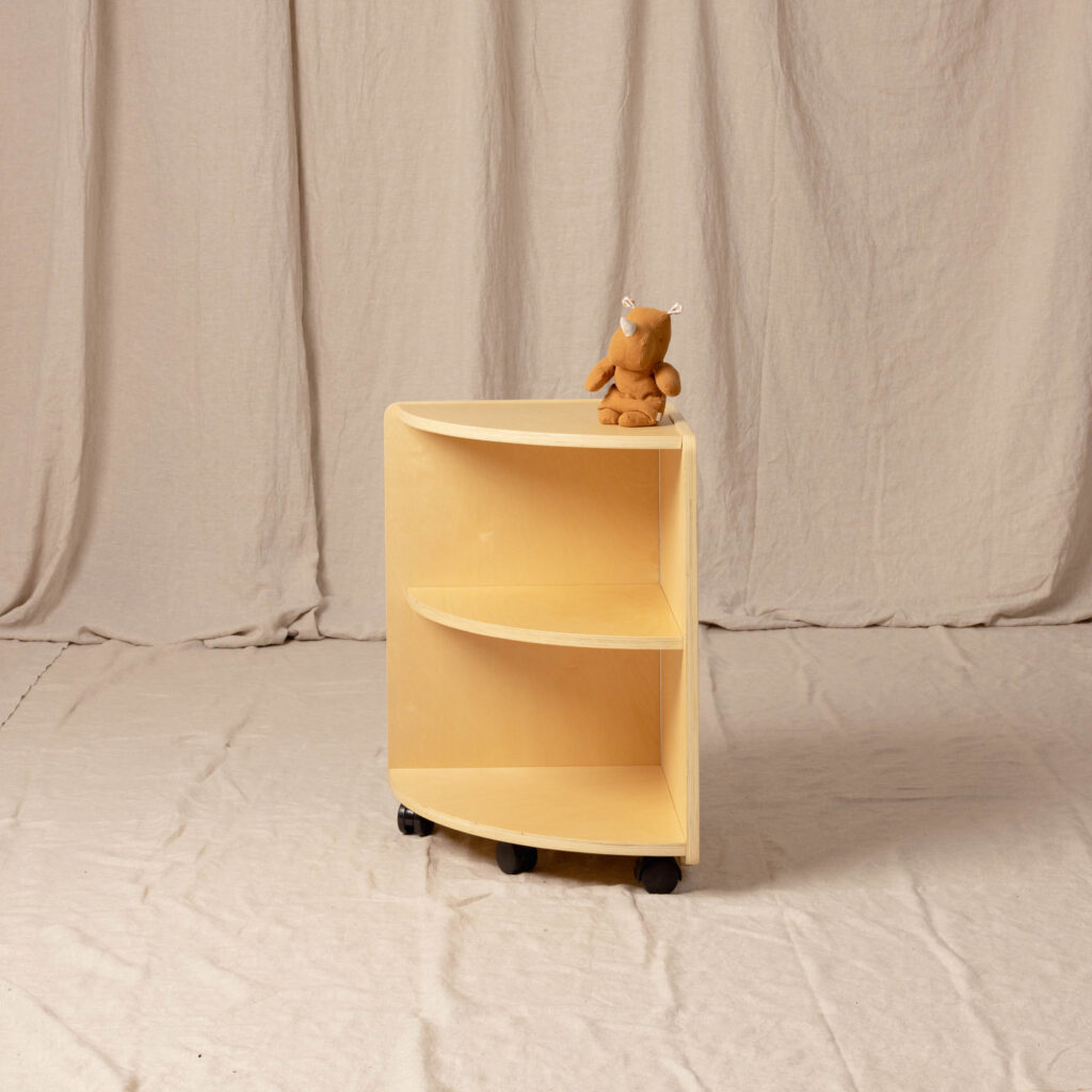 Corner Shelf Natural, Low