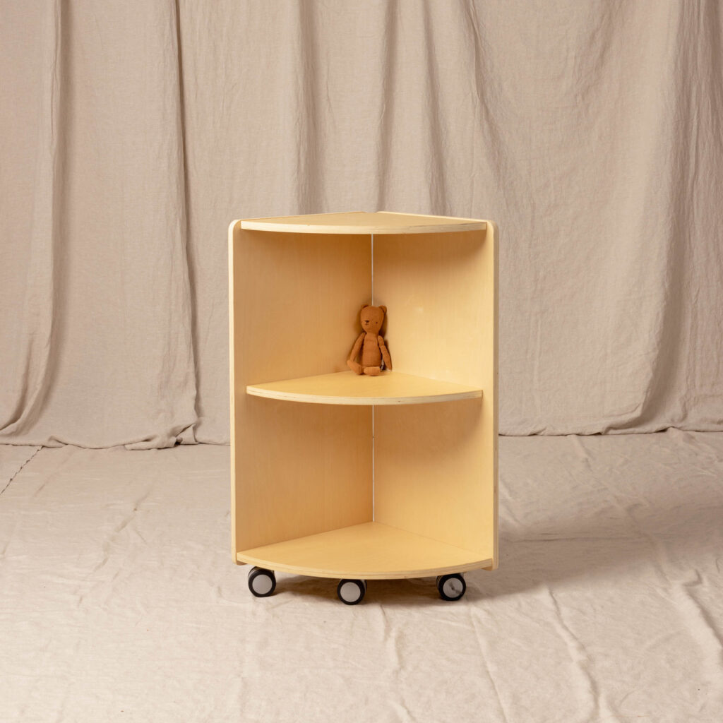 Corner Shelf Natural, Tall