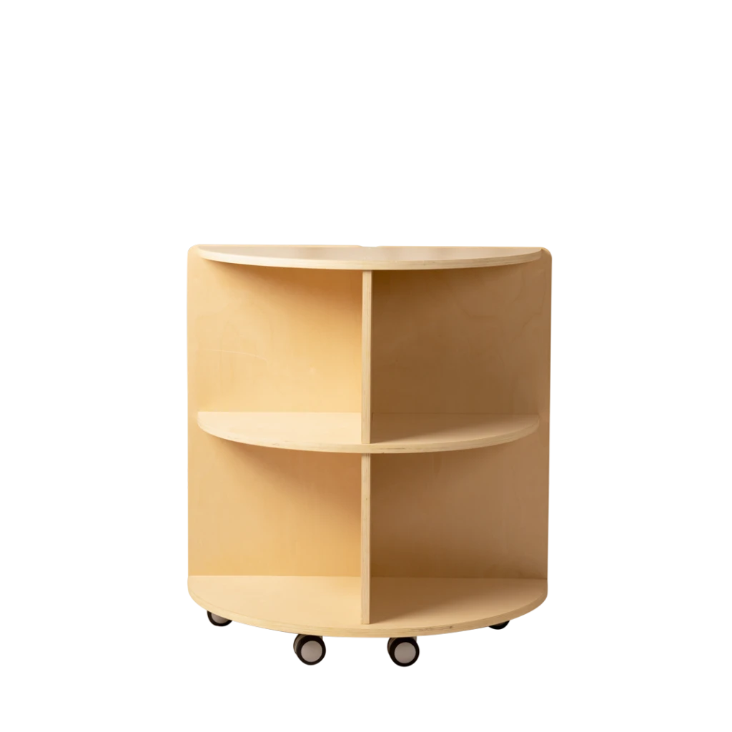 Corner Stand Shelf Semi Natural, Tall