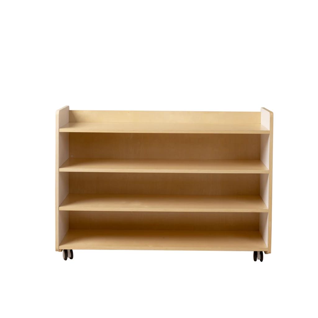 Classic Storage Unit, White and Natural