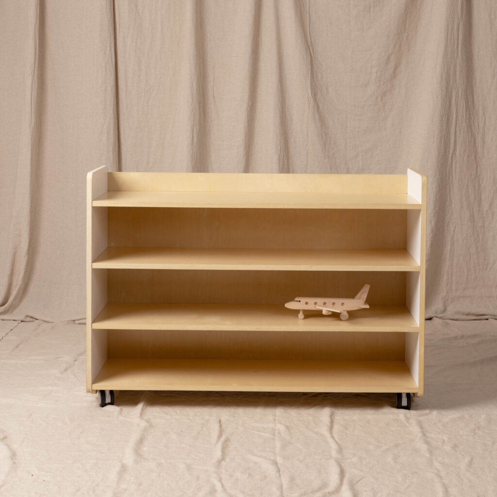 Classic Storage Unit, White and Natural