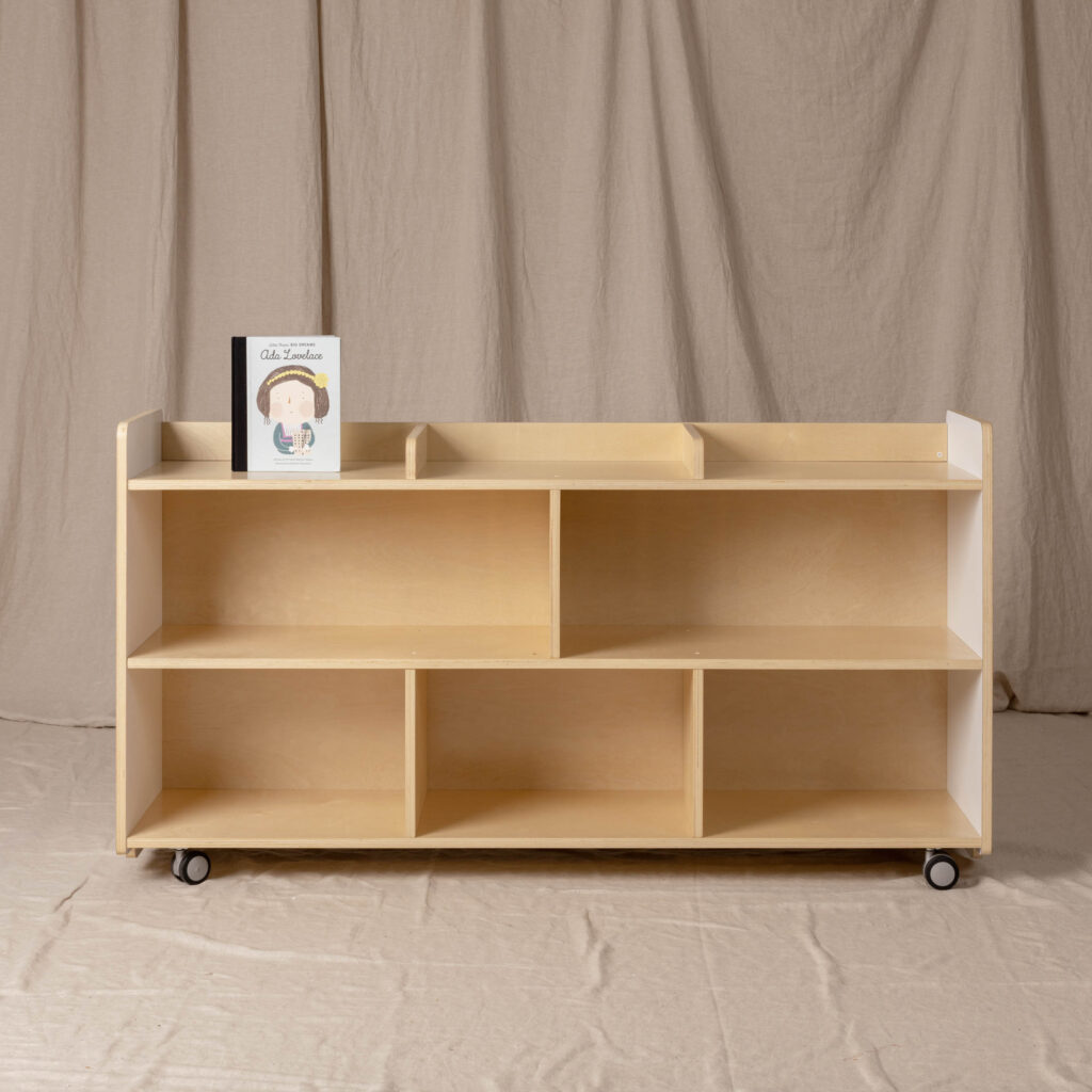 Classic Block Shelf White/Natural, Large