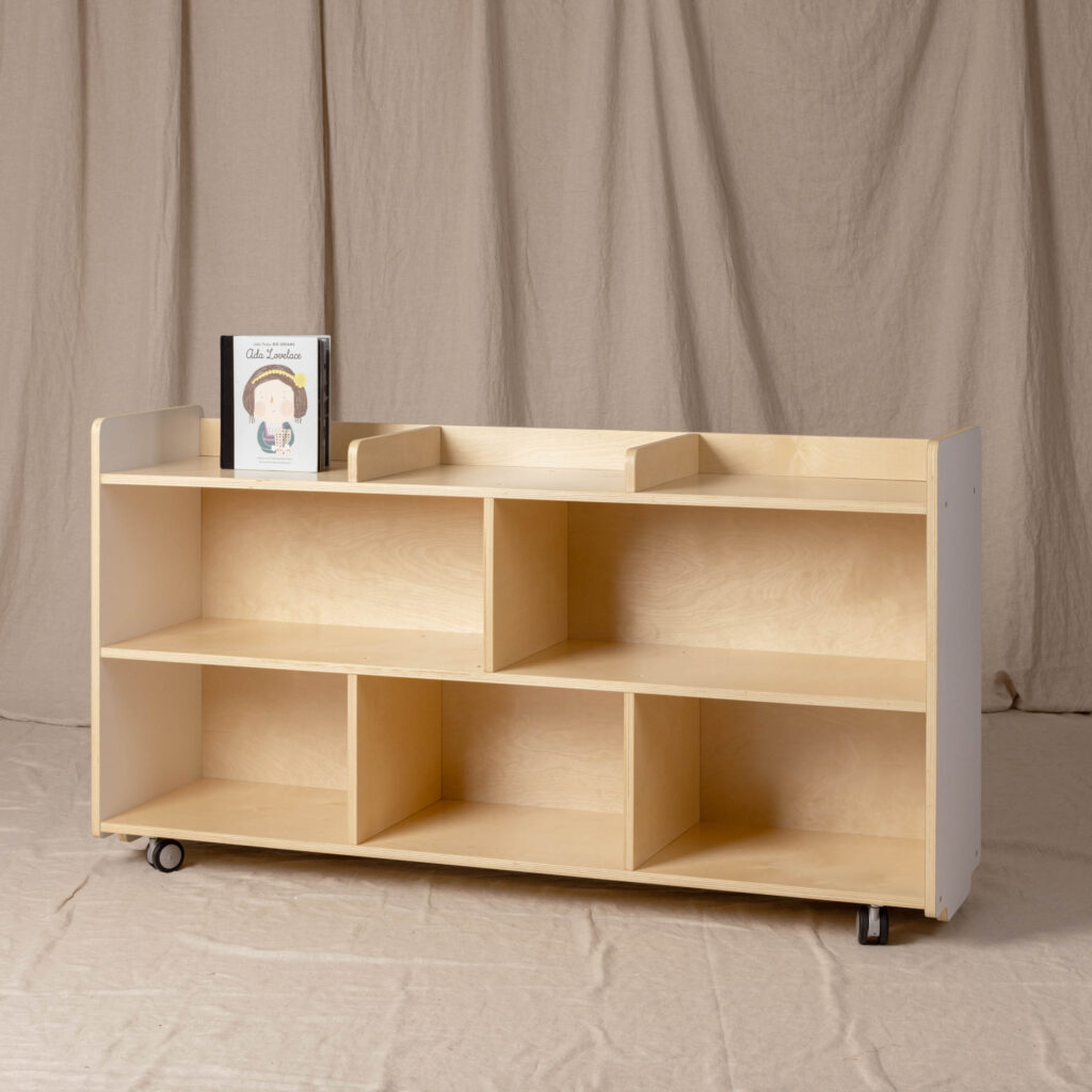 Classic Block Shelf White/Natural, Large