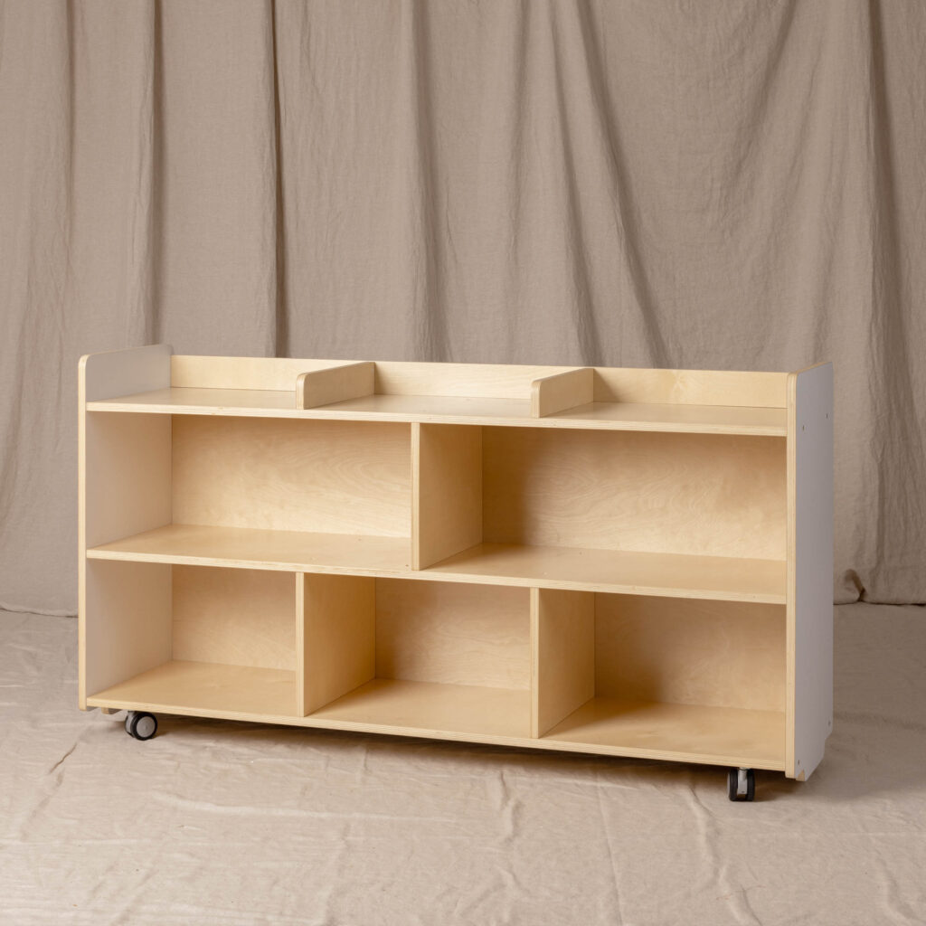 Classic Block Shelf White/Natural, Large